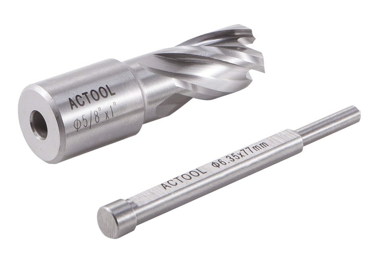 ACTOOL 5/8" Diameter Ã— 1" Depth of Cut HSS ANNULAR Cutter with 3/4'' Weldon Shank - Image 3